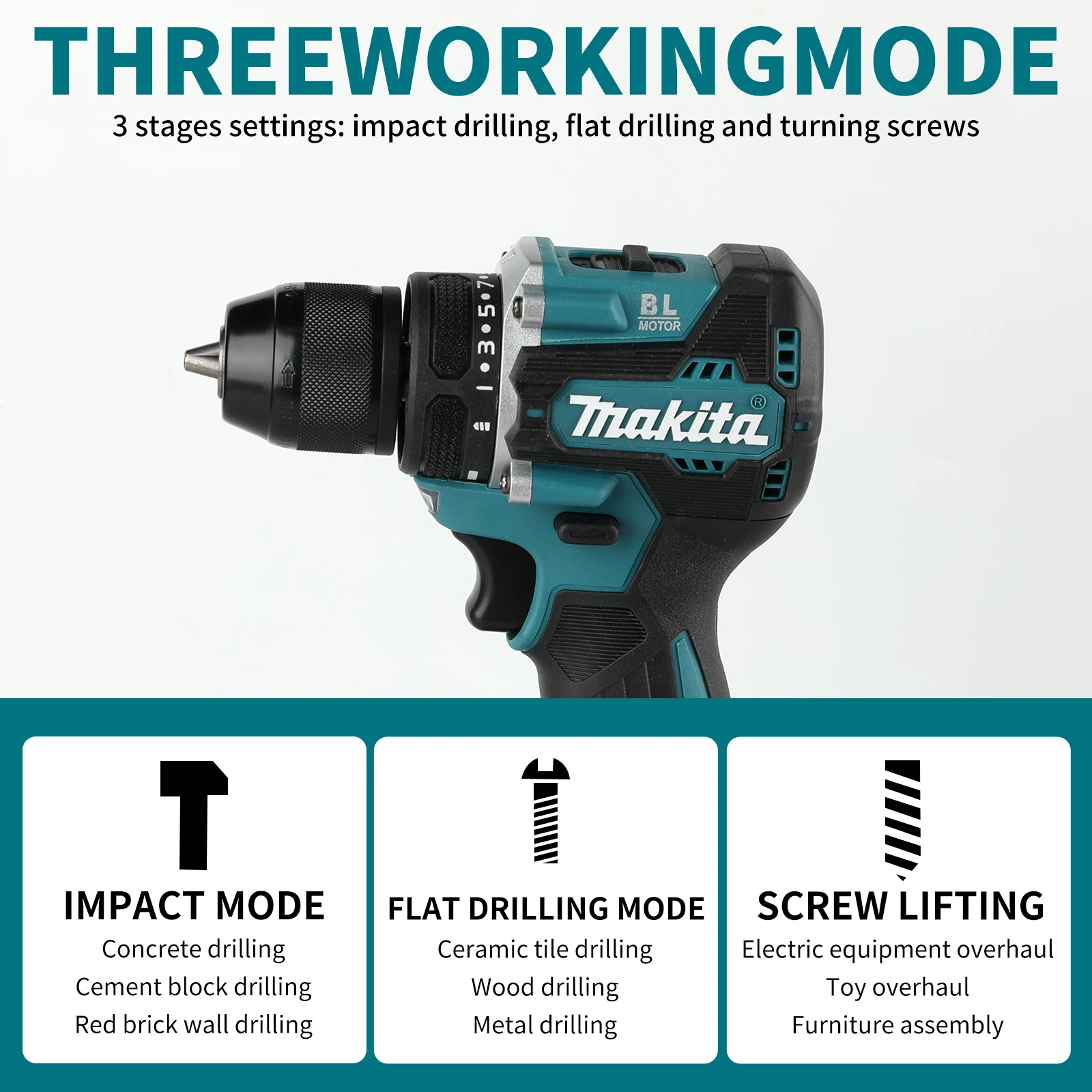 Makita DDF487 18V Lithium Dril - огляд і ціна Makita Drill Ddf484
