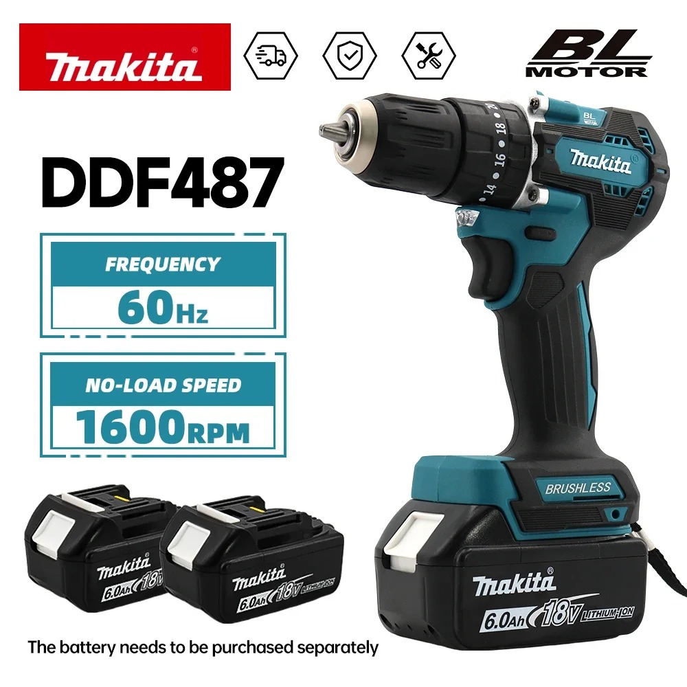 Makita DDF487 18V Brushless Co - огляд і ціна Makita Drill Ddf484