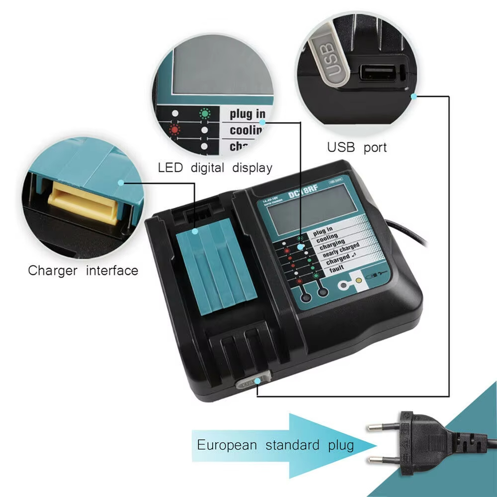 DC18RF Li-ion Super Fast Charg - огляд і ціна Makita Drill Hp1640