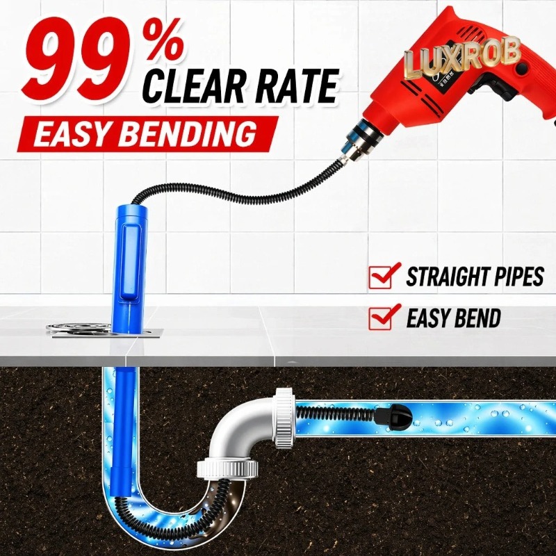 Dual-Drive Drain Cleaning Tool - огляд і ціна Pipe Bending Spring