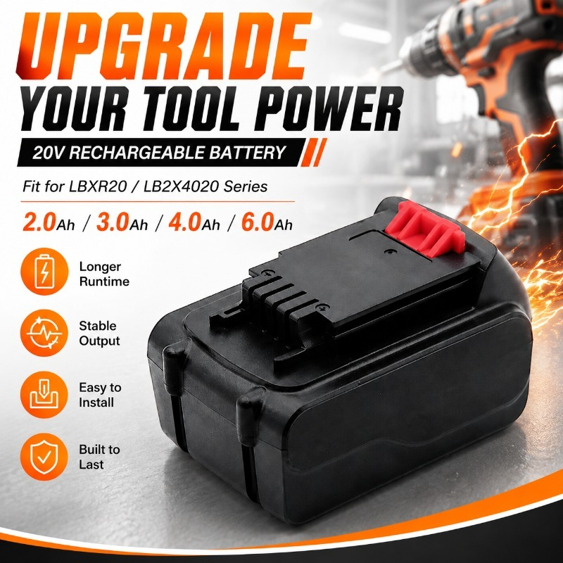 20V Max 6.0Ah Lithium-Ion Repl - огляд і ціна Black+Decker Tool 20V Max