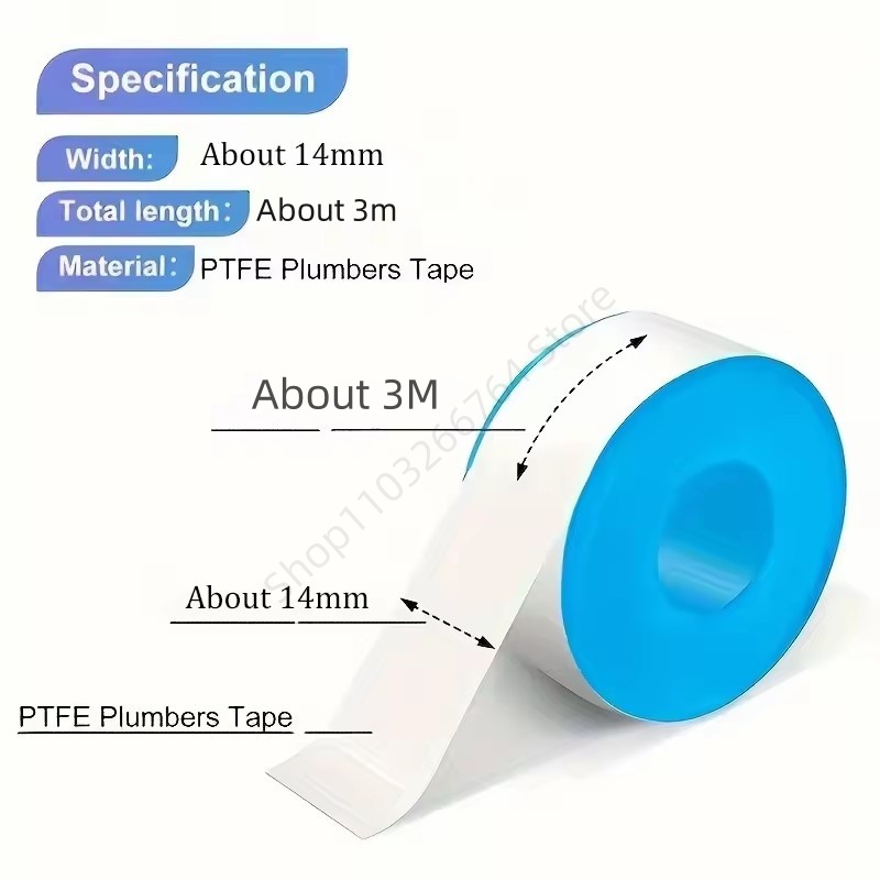 1/5/10Pcs PTFE Water Pipe Tape - огляд і ціна Ptfe Tape Thread