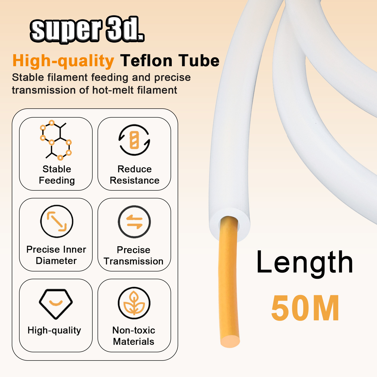 PTFE Tube 3D Printer 2.5mm 4mm - огляд і ціна Ptfe Tape Thread