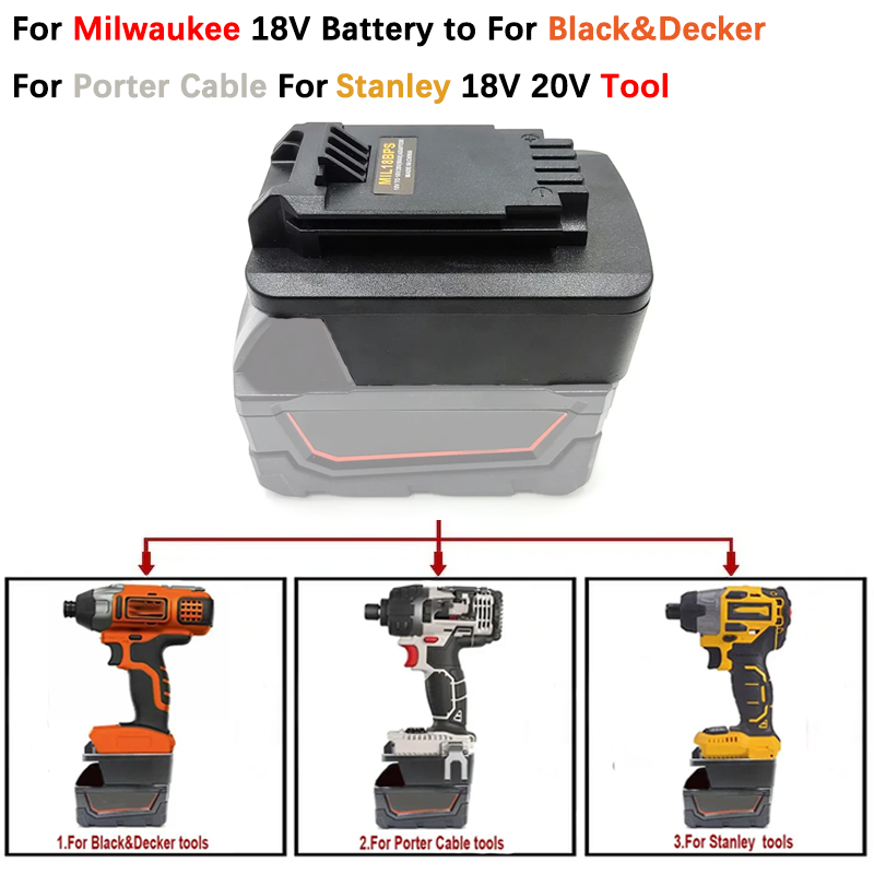 MIL18BPS Battery Adapter For M - огляд і ціна Black+Decker Tool 20V Max