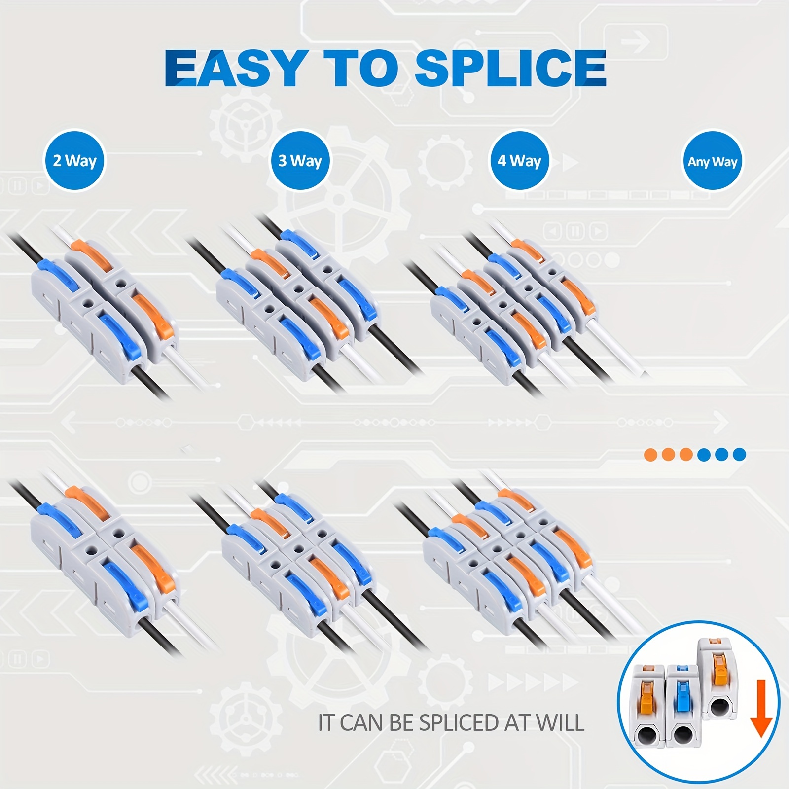 Lever Wire Connectors, 10pcs/6 - огляд і ціна Push Fit Connector