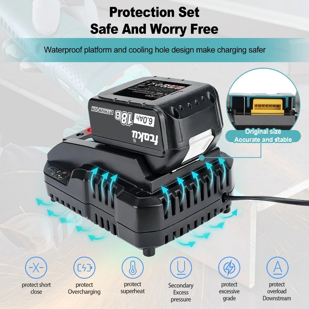 DC18RC Li-ion Battery 3A Charg - огляд і ціна Makita Drill Hp1640