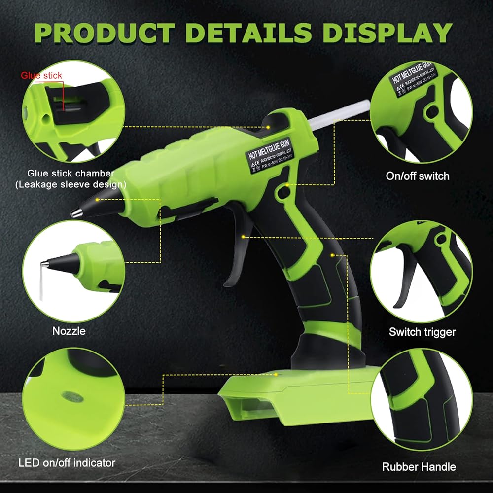 Cordless Hot Melt Glue Gun for - огляд і ціна Black+Decker Tool 20V Max