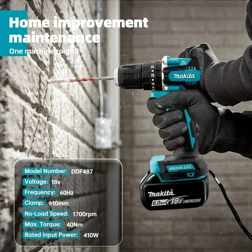 Makita 100%Original DDF487 Cor - огляд і ціна Makita Drill Ddf484