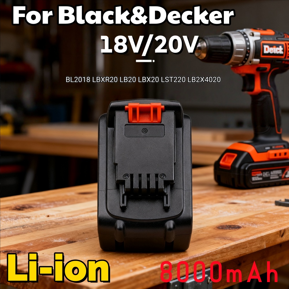 Long Runtime 20V 8000mAh 8.0Ah - огляд і ціна Black+Decker Tool 20V Max